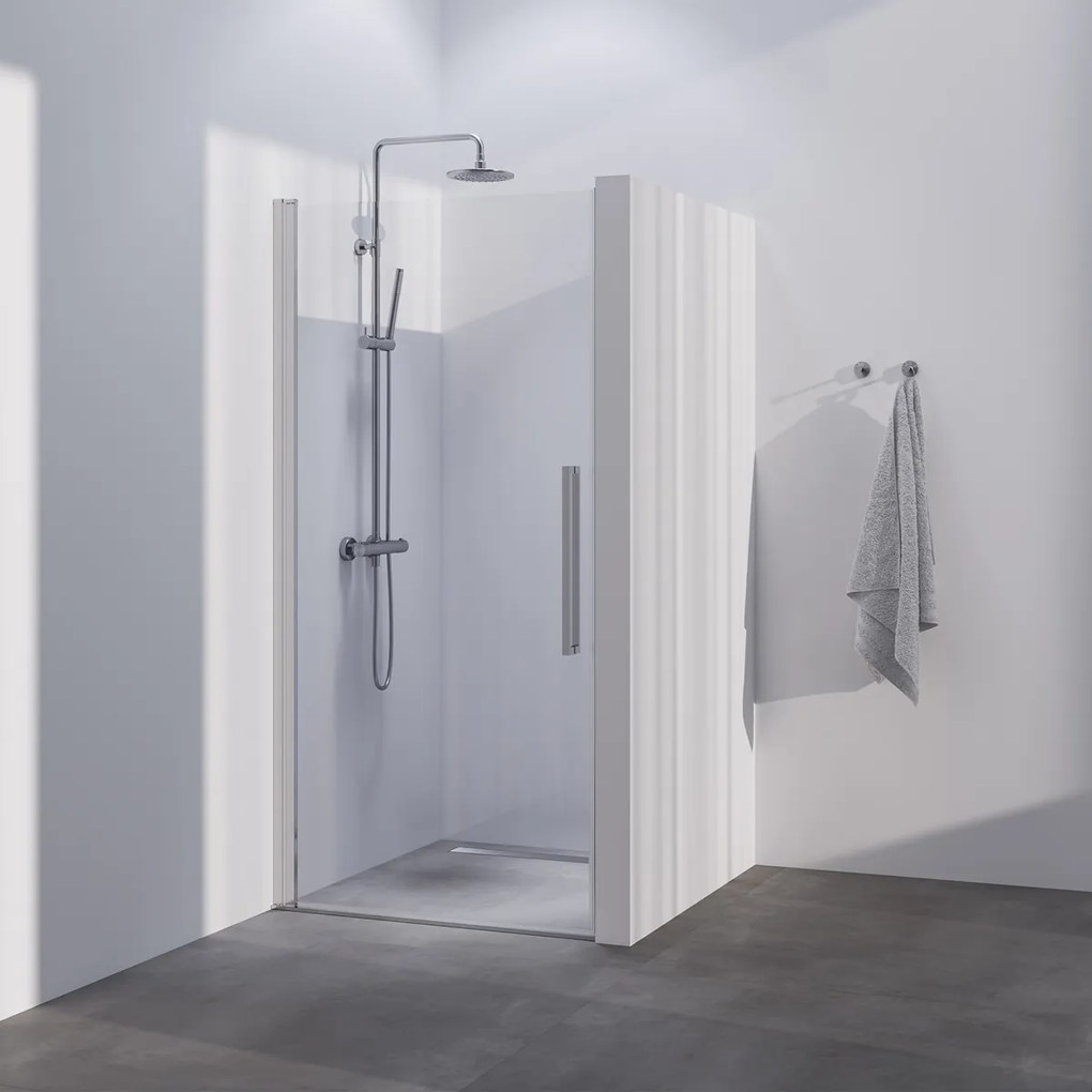 Brauer Season nisdeur met draaideur 60cm RVS