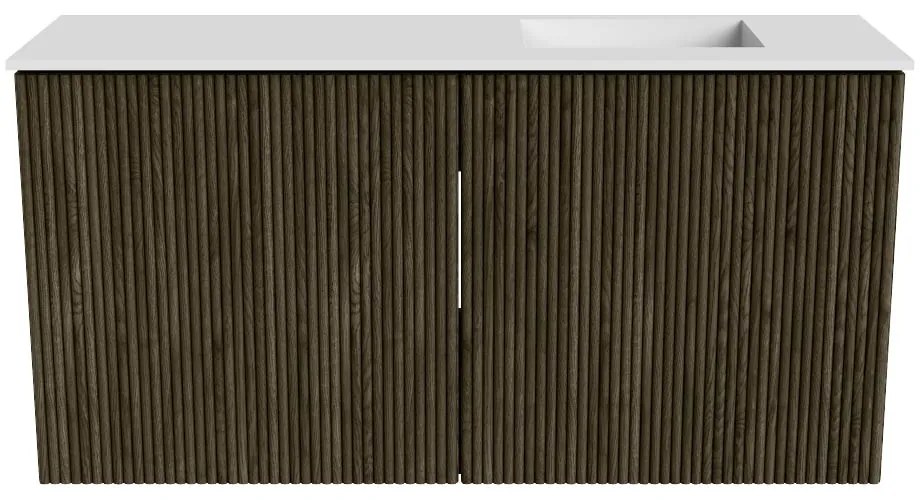 Mondiaz Joya 80cm toiletmeubel shadow met wastafel faye rechts zonder kraangat talc