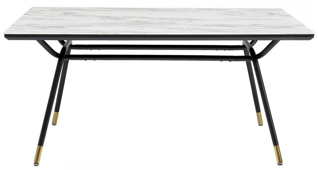 Kare Design South Beach Retro Eettafel Marmer Look - 160 X 90cm.