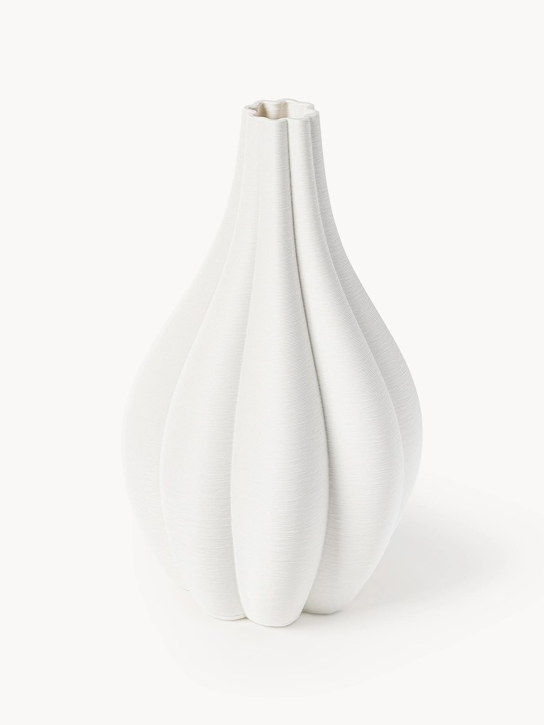 3D-geprinte porseleinen vaas Sonata, H 40 cm