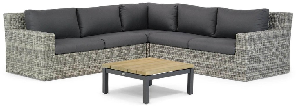 Hoek loungeset 5 personen Wicker Grijs Garden Collections Amico/Riviera