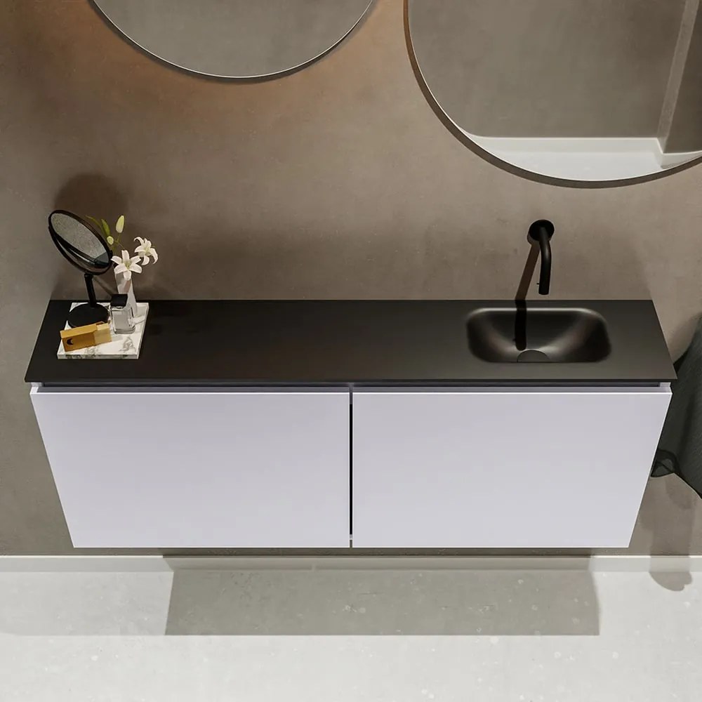 Mondiaz Ture 120cm toiletmeubel cale met wastafel urban rechts geen kraangat