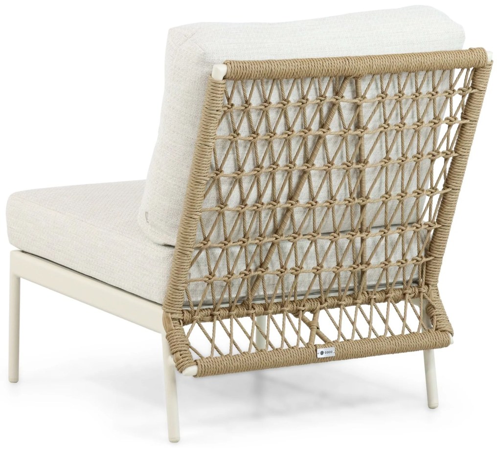 Hoek loungeset 6 personen Aluminium/Wicker Taupe Coco Bali