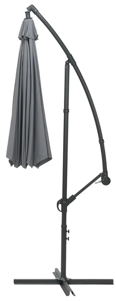 Garden Impressions Athene zweefparasol Ø300 cm - licht grijs