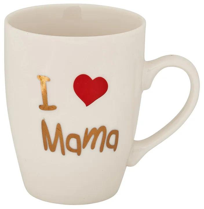 Mok - I love mama - wit/goud - 360 ml