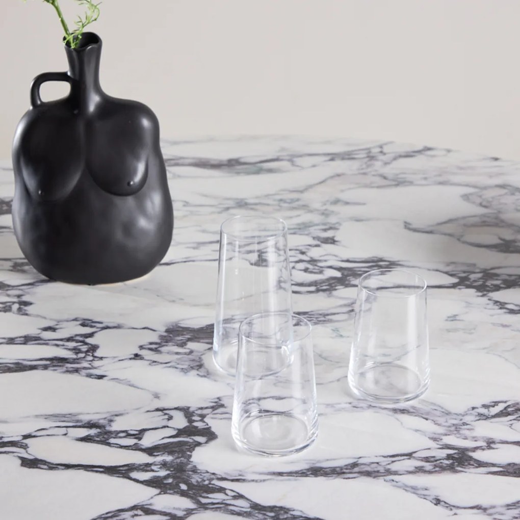 Ronde Eettafel Vijfhoekpoot Lichtgrijs - 120 X 120cm.