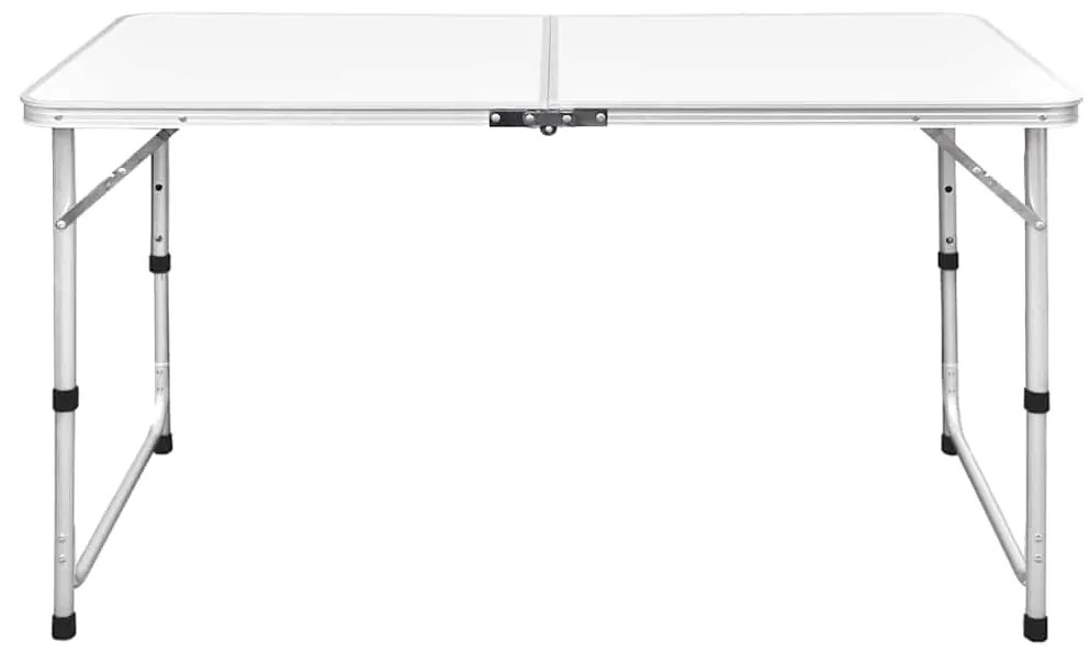 vidaXL Campingtafel inklapbaar en verstelbaar 120x60 cm aluminium