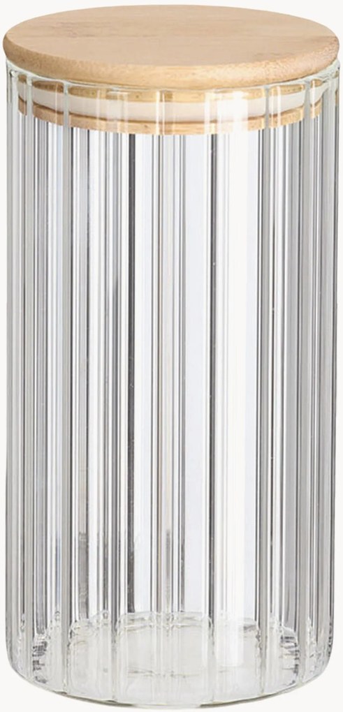 Glazen opbergpotten Ordura, 2-delig