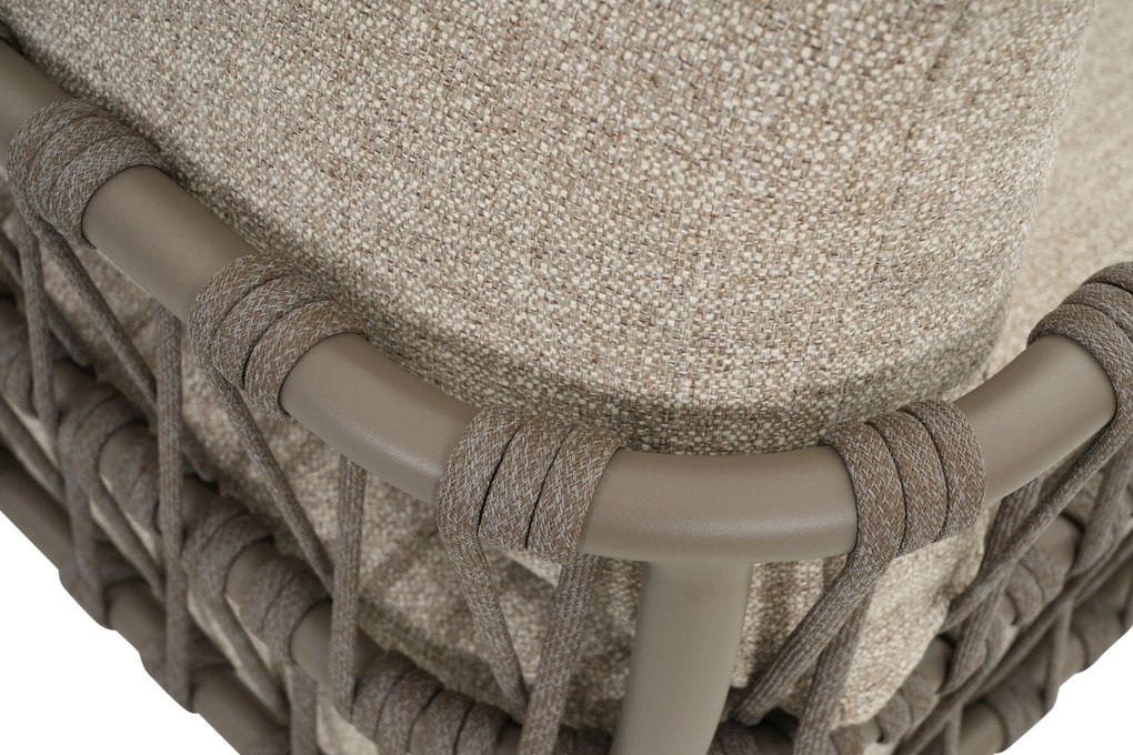 Stoel en Bank Loungeset 5 personen Rope Zand/Beige  Santika Furniture Santika