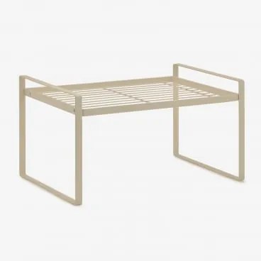 Izarne Ijzeren Opbergrek 35 Cm & Tapioca Beige - Sklum