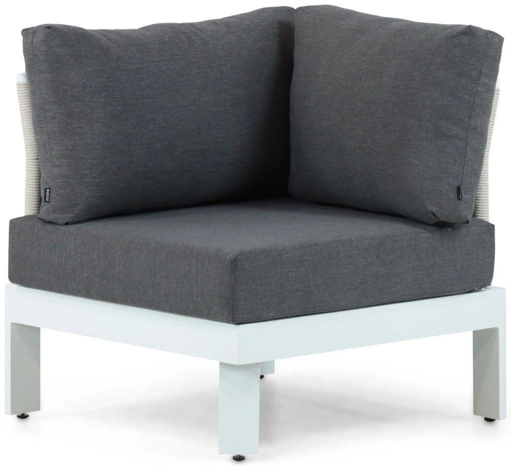 Hoek loungeset 6 personen Aluminium Wit  Lifestyle Garden Furniture Lorenzo