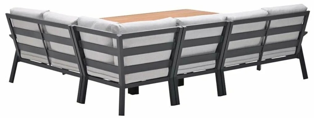 Garden Impressions Lissabon lounge dining set 5-delig R - valley sand