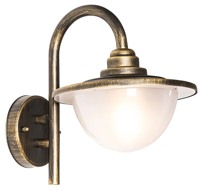 Klassieke buiten wandlantaarn antiek goud IP44 - Bruges