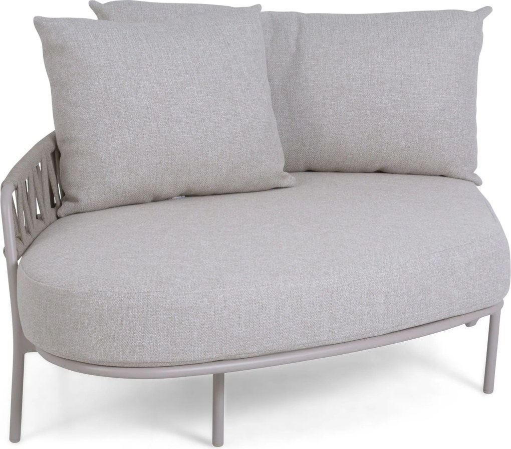 Chaise Loungeset 2 personen Aluminium/rope Taupe Seasons