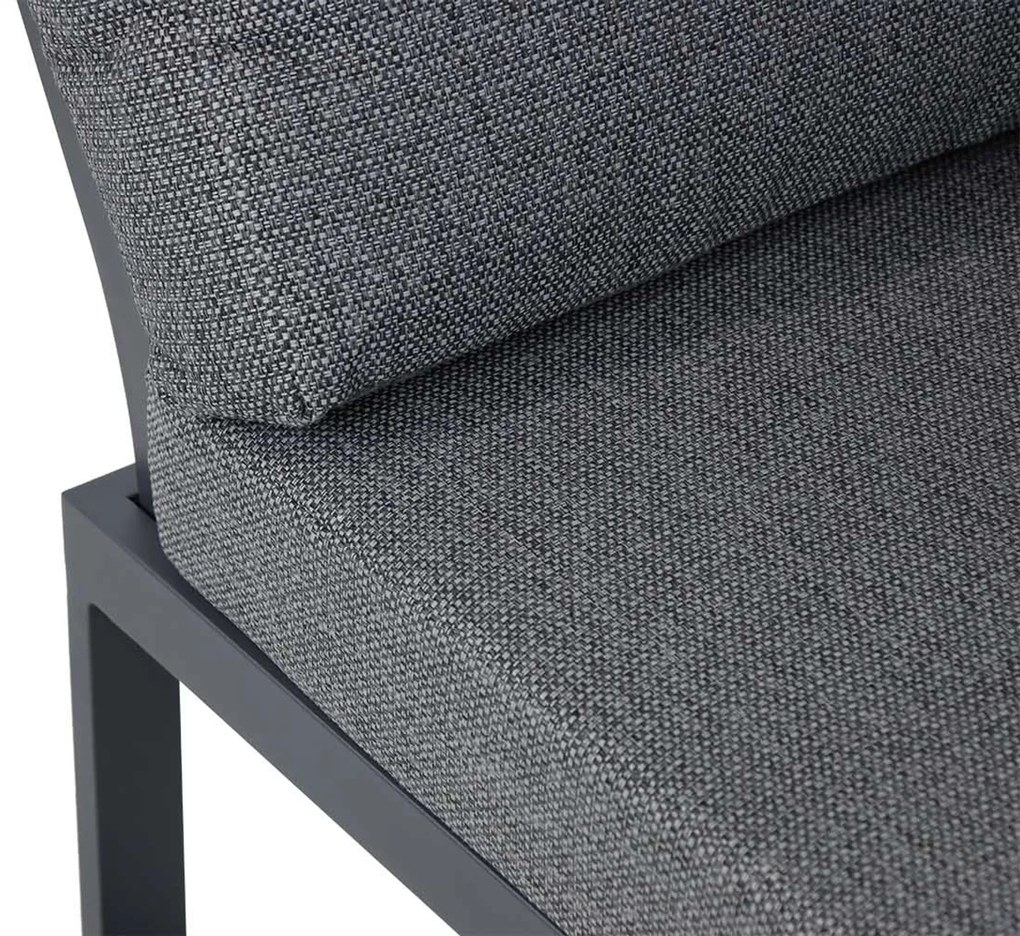Hoek loungeset 6 personen Aluminium/teak Grijs Lifestyle Garden Furniture Marseille