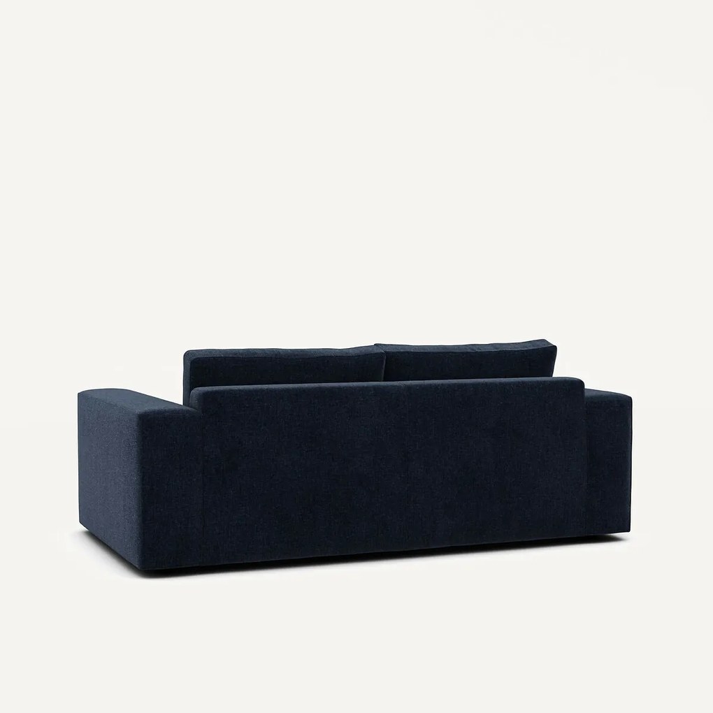 Compacte bank 3-zit in fluweel, Skander