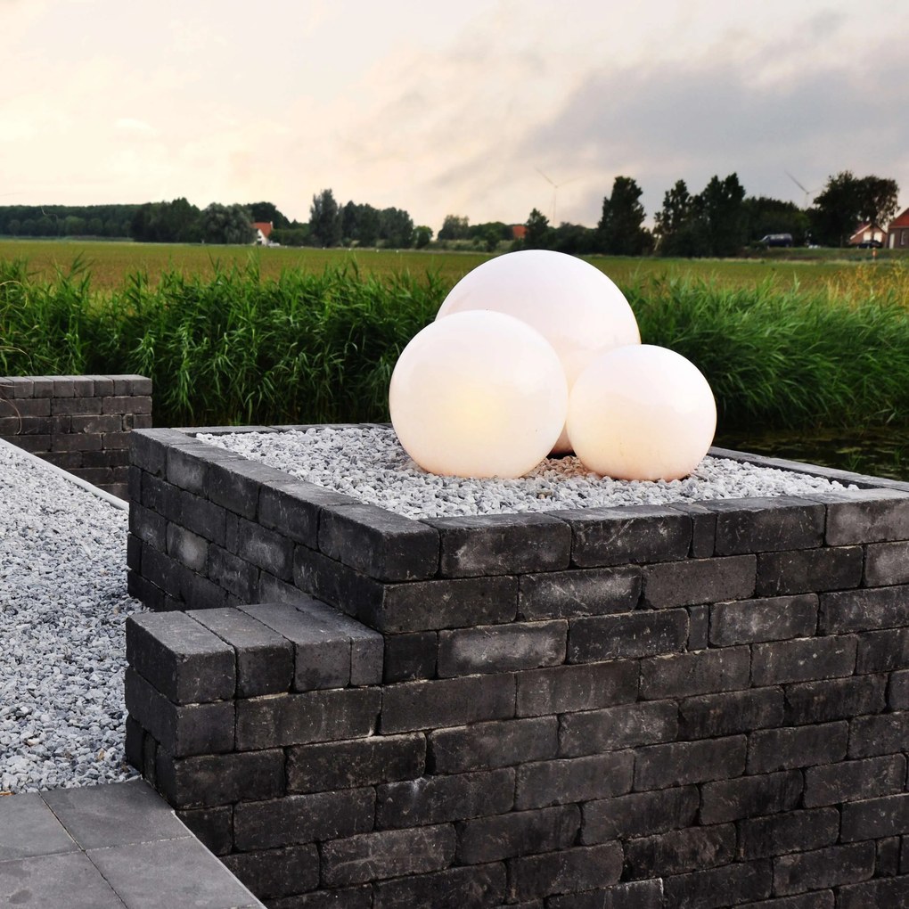 Buitenlamp met grondpin 50 cm IP44 - Bol Modern E27 IP44 Buitenverlichting