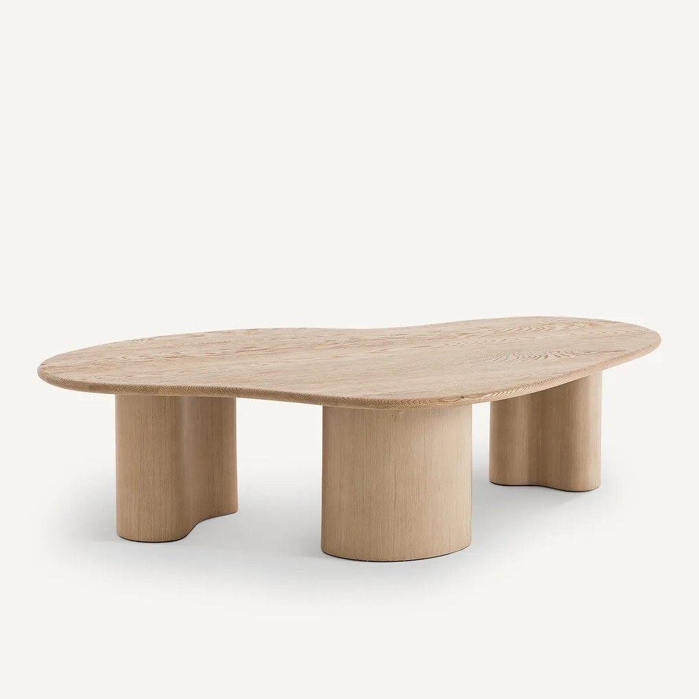 Salontafel, gezandstraald eikenhout en fineer, Phlu