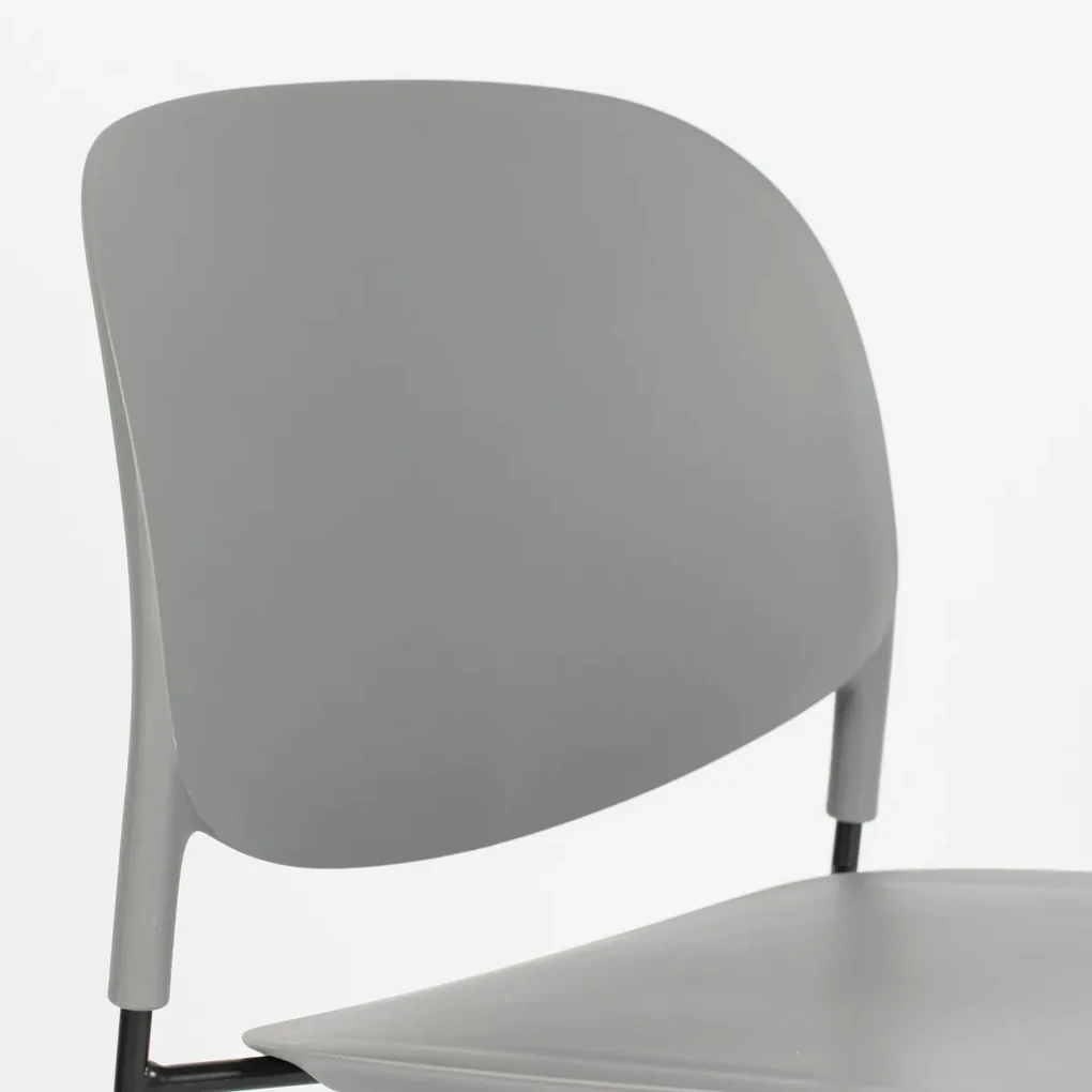 Kunststof Design Stapelstoel Grijs