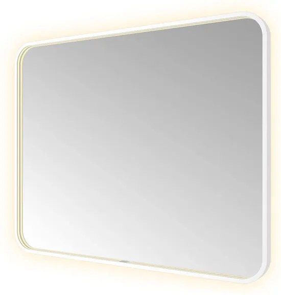 Hotbath &MORE Spiegel direct en indirect LED color changing spiegelverwarming met afstandsbediening Mat wit SSQ180WH