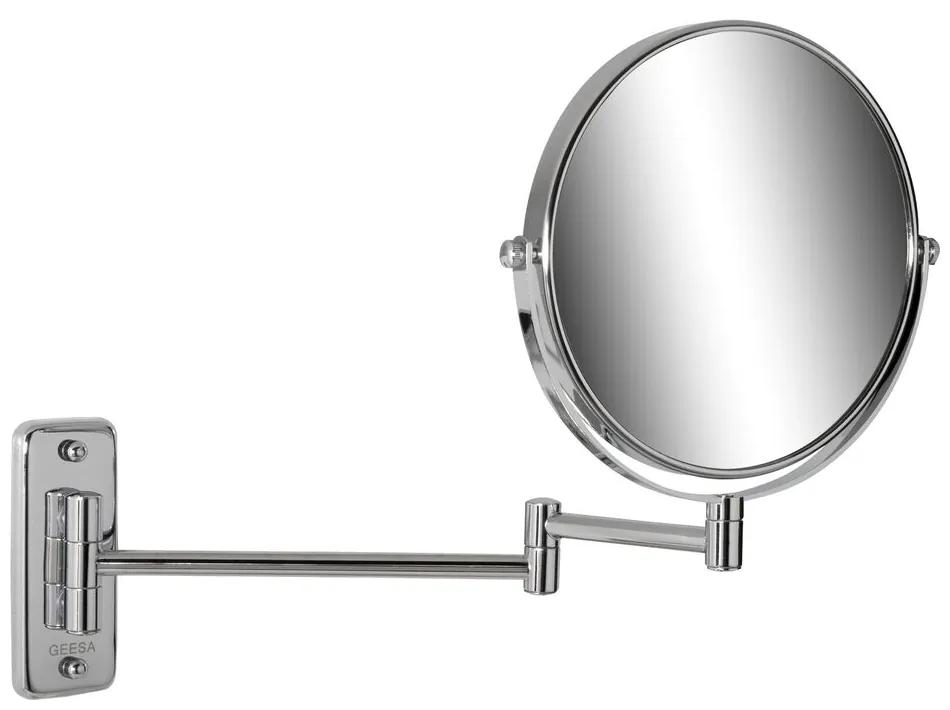 Geesa Mirror scheerspiegel 2-armig 3x vergrotend ø 200 mm chroom
