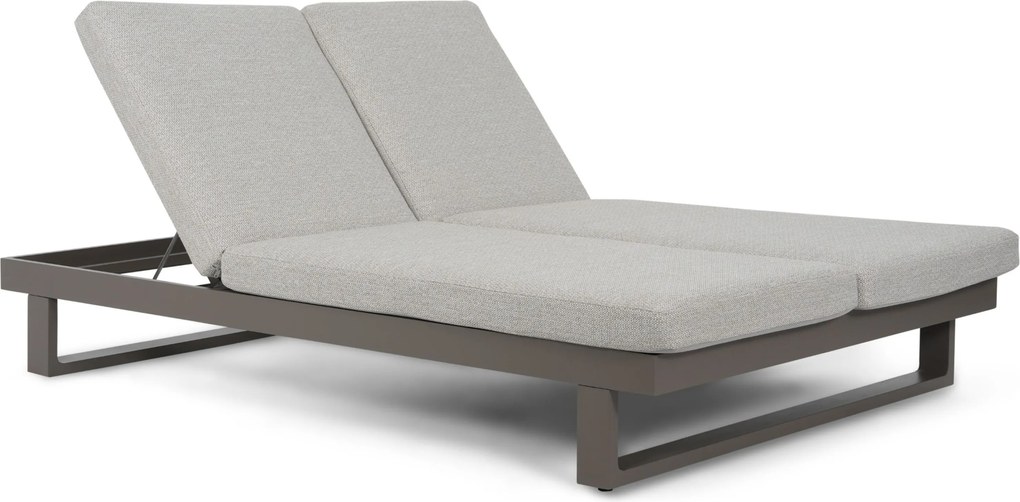 Lifestyle Garden Furniture Massimo Ligbed Met Kussen Antraciet/sandy Aluminium Grijs