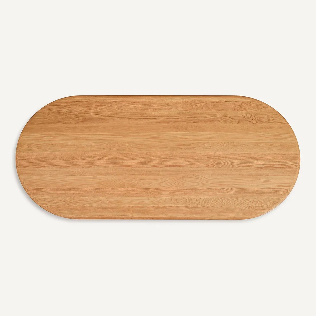 Ovaal tafelblad in eikenhout, lengte 220 cm, OVALO