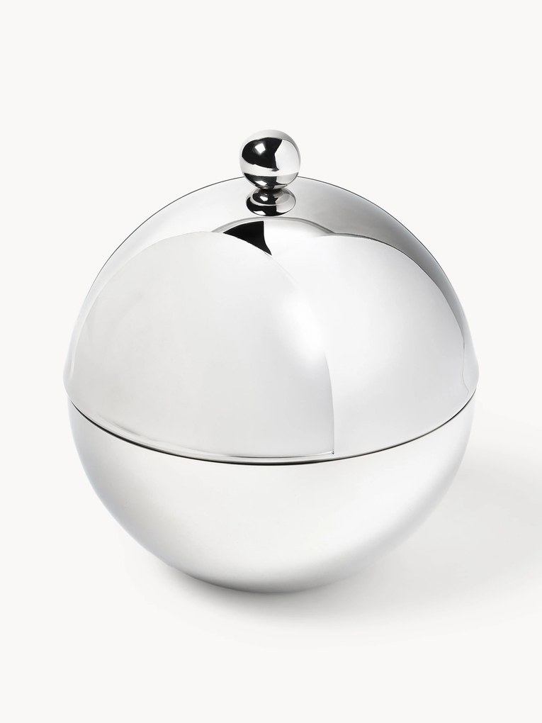 Kleine opbergpot Polaris van edelstaal