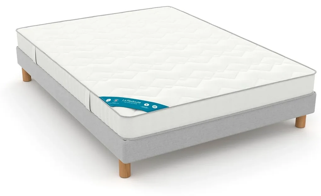 Ensemble matras in mousse met vormbehoud + bedbodem