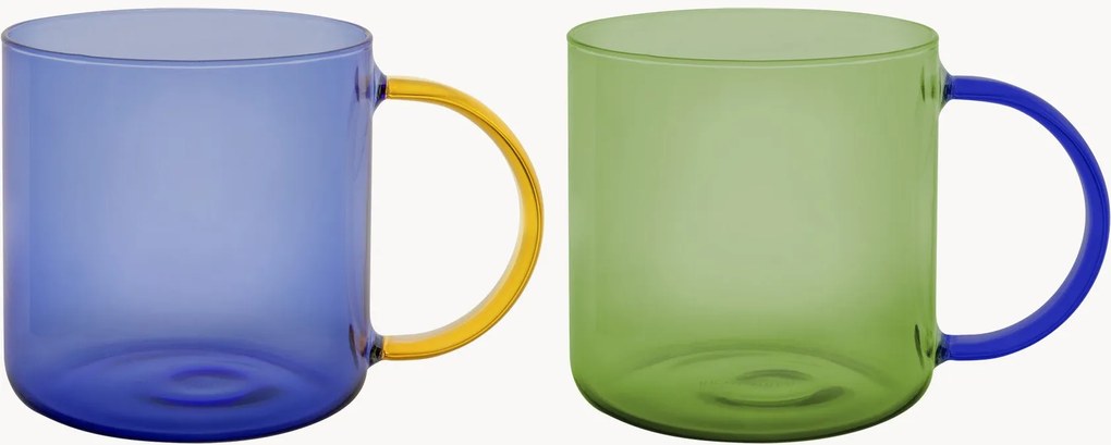 Mokken Fred van borosilicaatglas, 2-delig