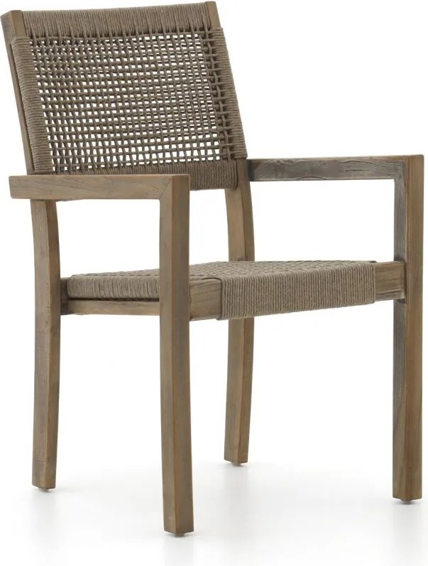 Dining tuinstoel | ROUGH  Batang | Rope (touw) | Grijs | Stapelbaar | Kees Smit Tuinmeubelen