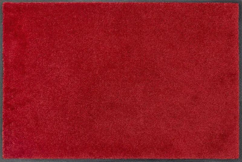 Deurmat, rek rood 50x75 cm, binnen en buiten, wasbaar
