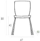 Siesta  Stapelbare - Project - stoel - Kunststof - Mio - Zwart - Siesta