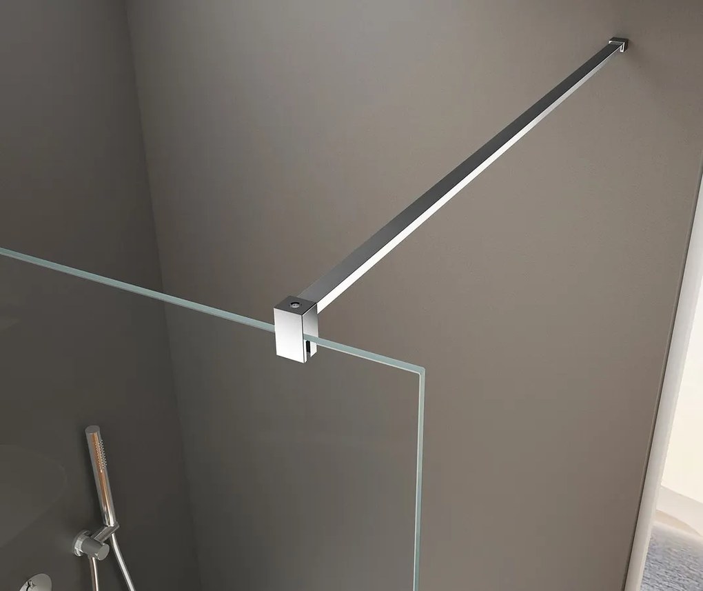 Bruckner Spitza douchewand 110x200 chroom mat glas