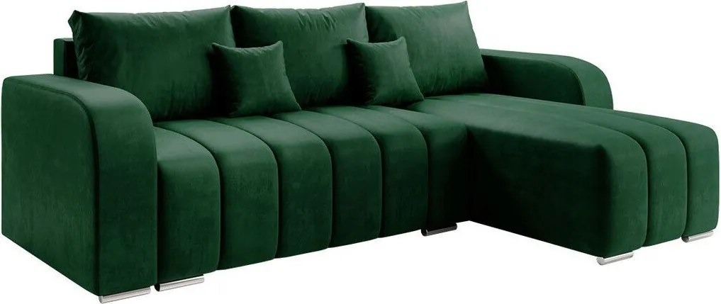 Hoekbank Muncie 107, Aanwezig, Aanwezig, 244x147x86cm, 110 kg, Poten: Metaal