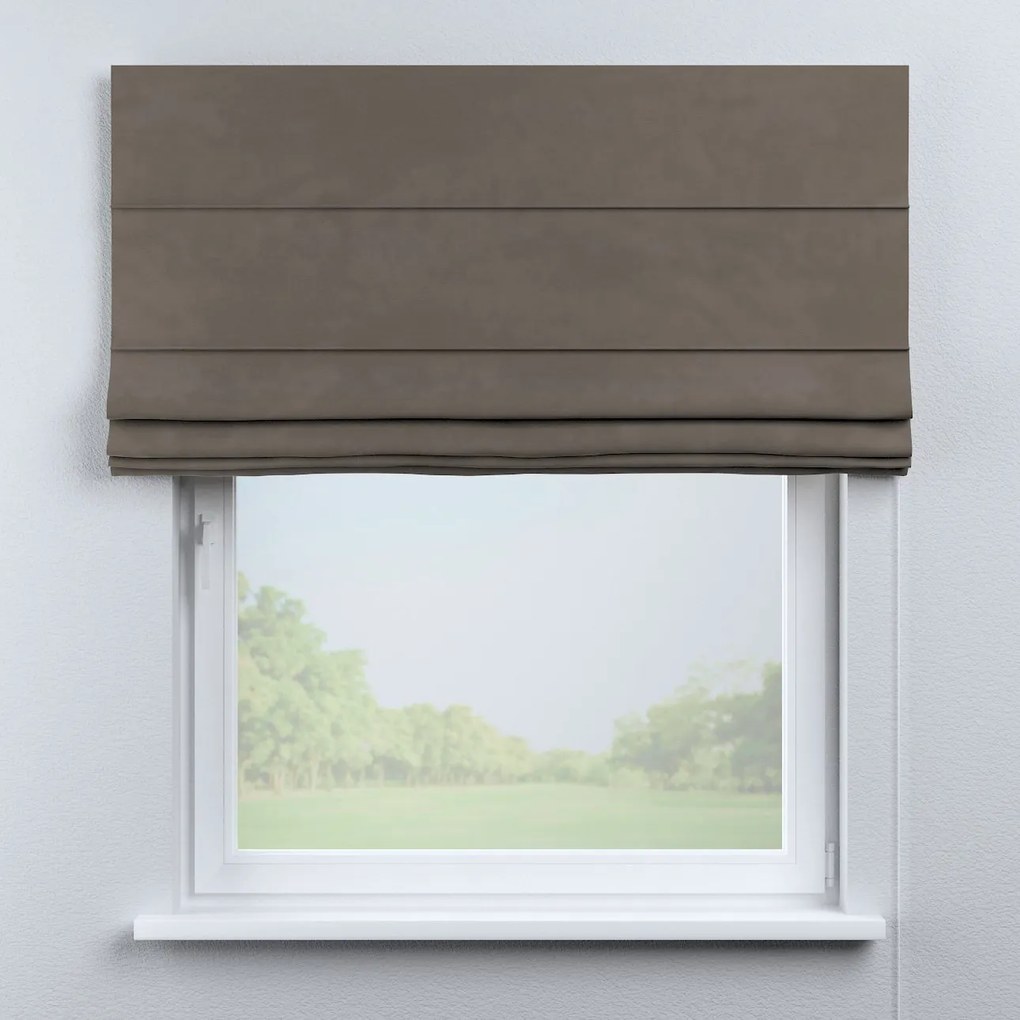 Dekoria Kant en Klaar Vouwgordijn Capri, grijs-beige