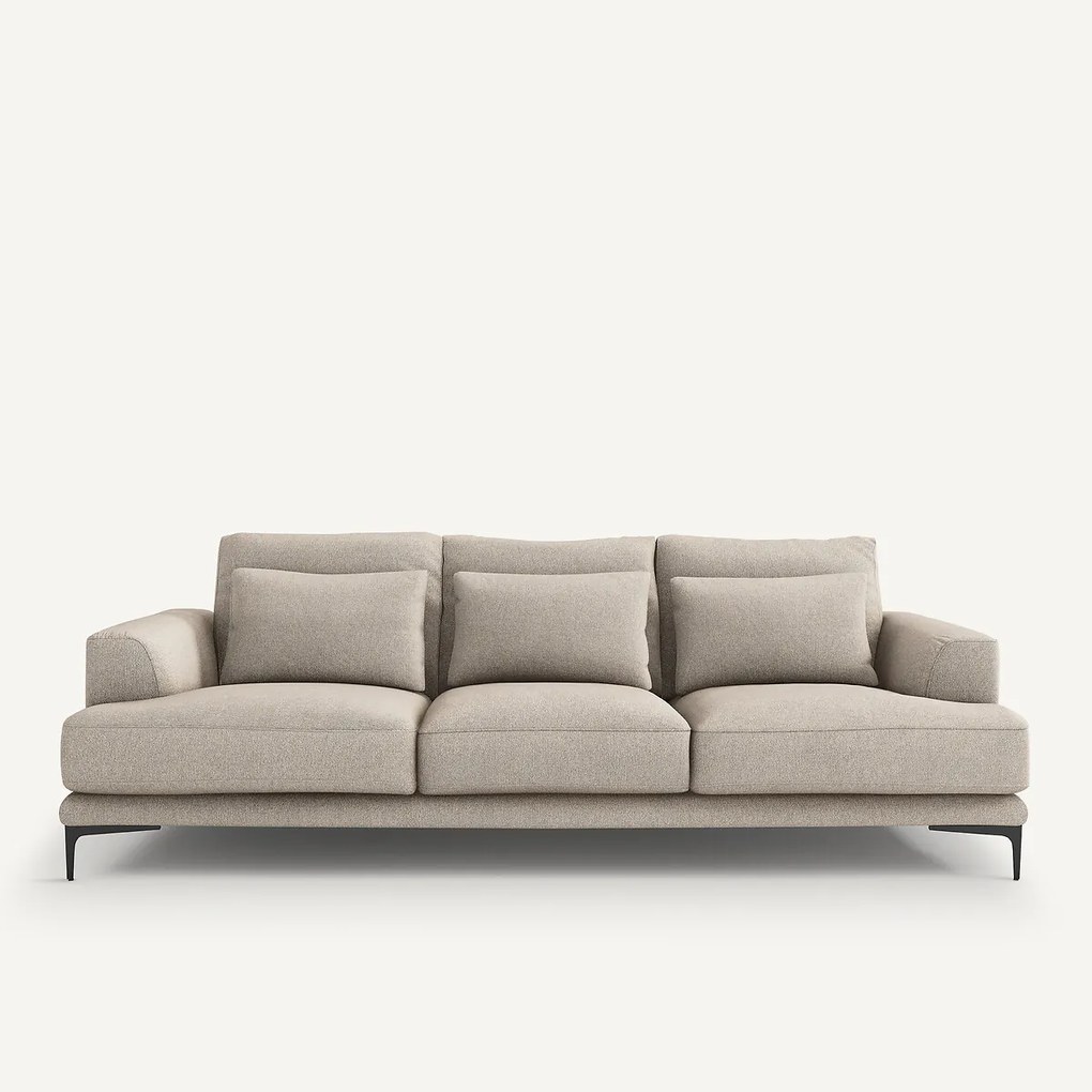 4-zits sofa getextureerd viscose linnen, Marsile