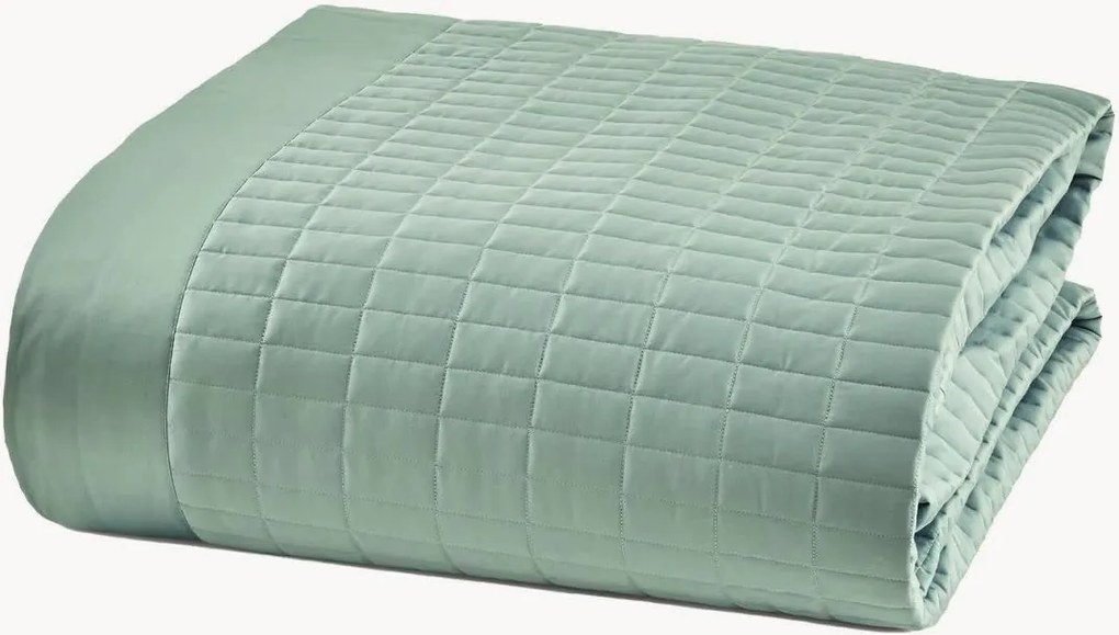 Katoen satijnen bedsprei Smeraldo