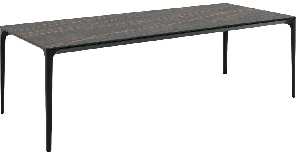 Goossens Excellent Eettafel Cipressen, Rechthoekig 180 x 90 cm met afgeronde hoeken
