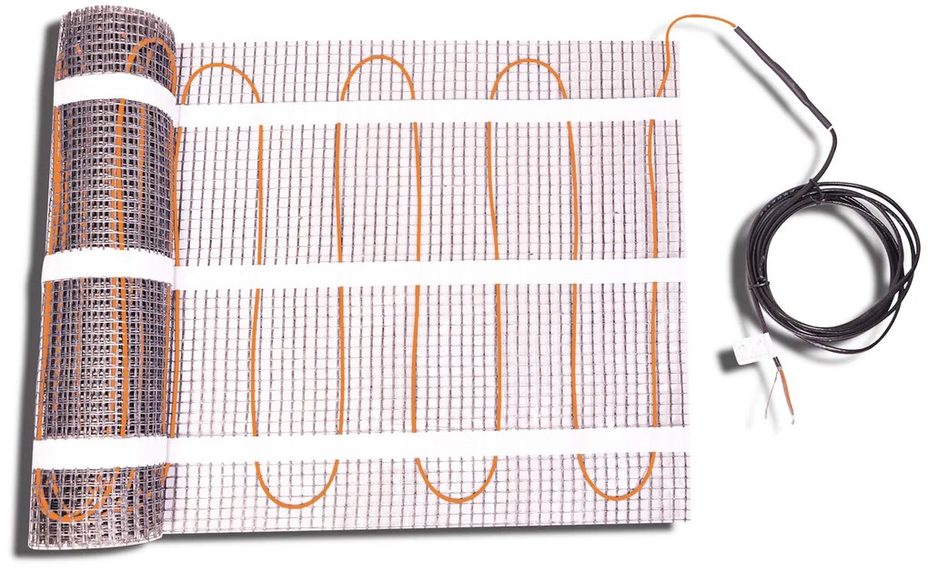 Saniclear Glow elektrische vloerverwarming 1.5m² met witte Wifi thermostaat