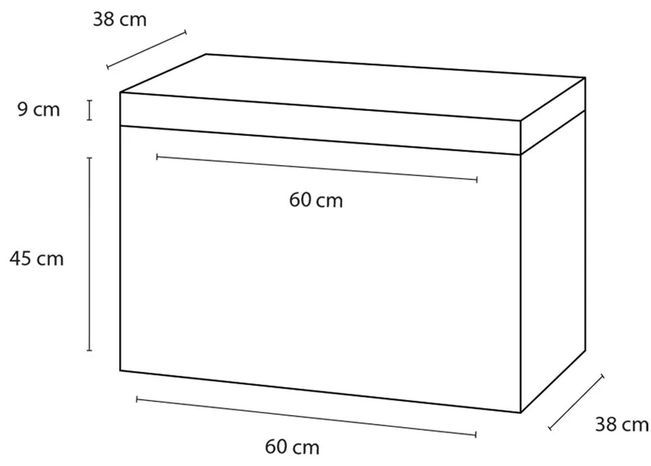 Differnz Somero badmeubelset 60cm antraciet