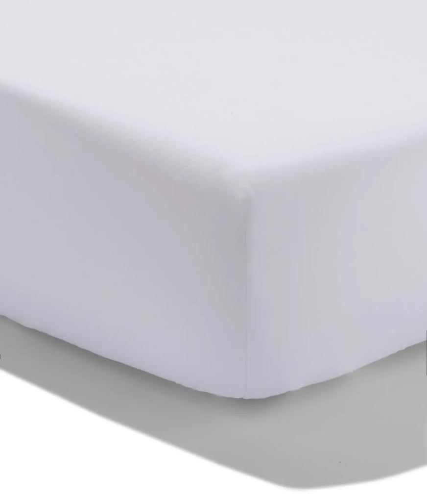 HEMA Hoeslaken Split-topper 180x200 Katoen Percal Wit (wit)