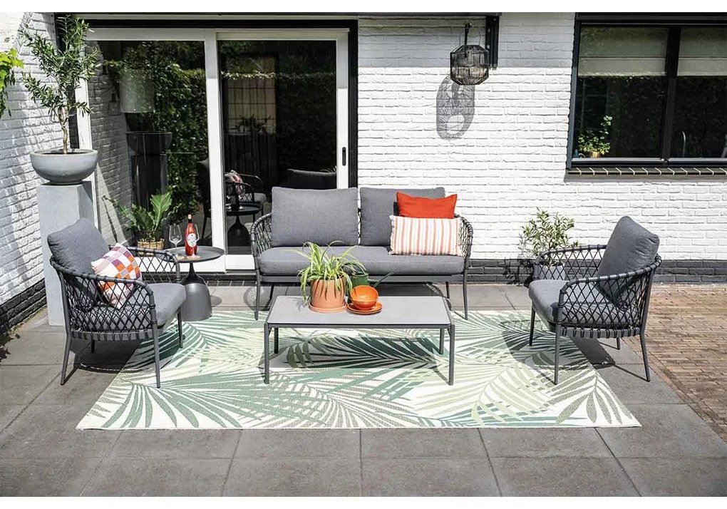 Garden Impressions Stella loungeset 4-delig - donker grijs