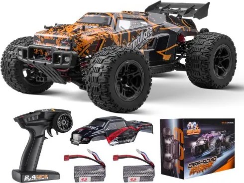 VEVOR afstandsbedieningsauto, schaal 1:10 RC-auto, terreinwagen met vierwielaandrijving voor alle terreinen, 45° wheelie en instelbare snelheid, 50 km/u RC-raceauto, ideaal voor kinderen vanaf 8 jaar, IPX4