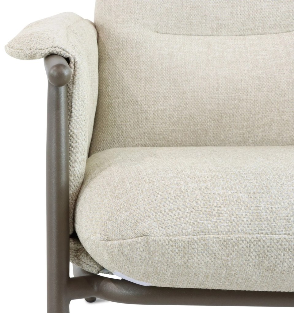 Tuinstoel Aluminium Taupe-naturel-bruin 4 Seasons Outdoor Ezra