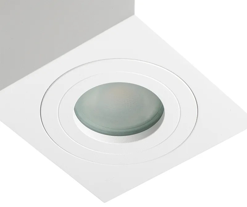 Moderne vierkante badkamer spot wit - Capa