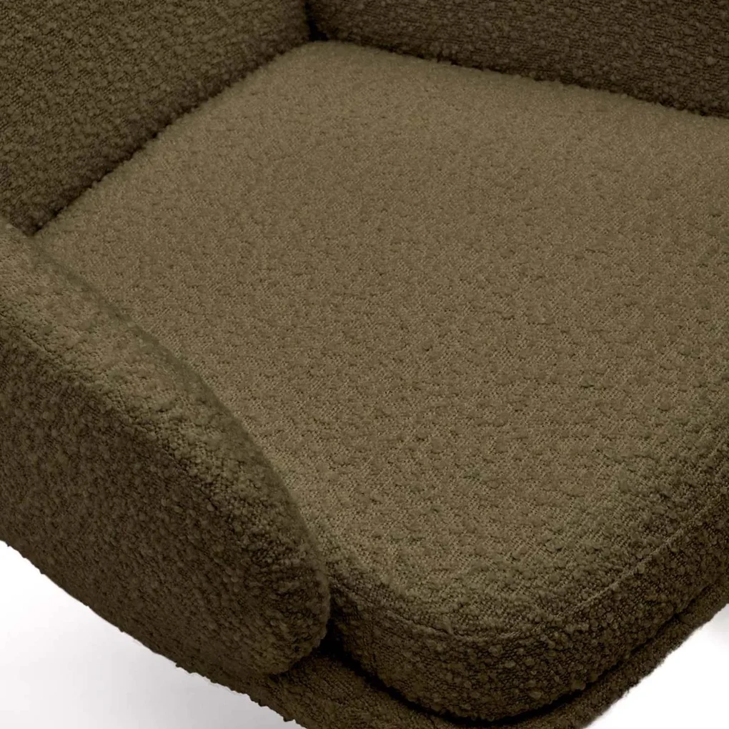 Kave Home Maustin Schommelstoel Groen Boucle