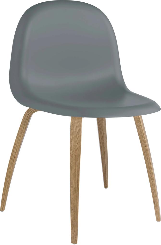 Gubi Gubi 3D HiRek stoel met eiken onderstel Rainy Grey