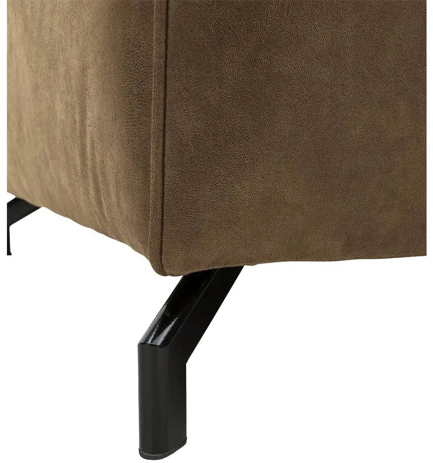 Goossens Bank Calvin groen, micro leer, 2-zits, modern design