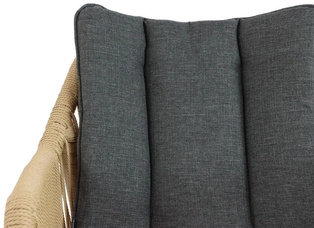 Tuinset Ronde Tuintafel 4 personen 125 cm Aluminium/Rope Taupe  De Laan Projects